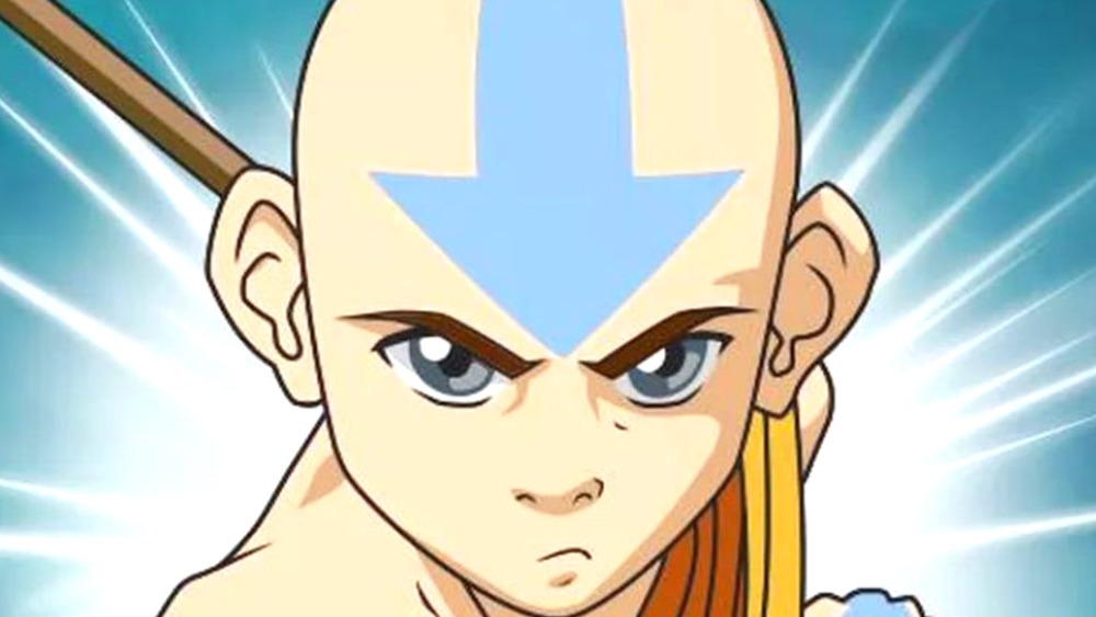 Aang looking determined