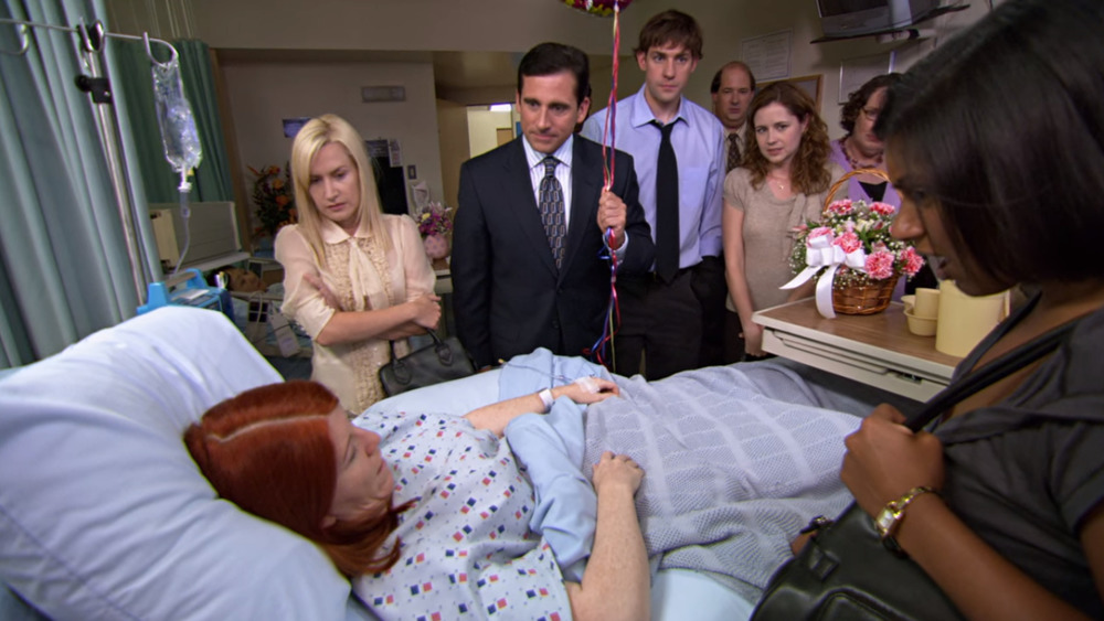 The cast of The Office as seen in the season 4 episode, Fun Run