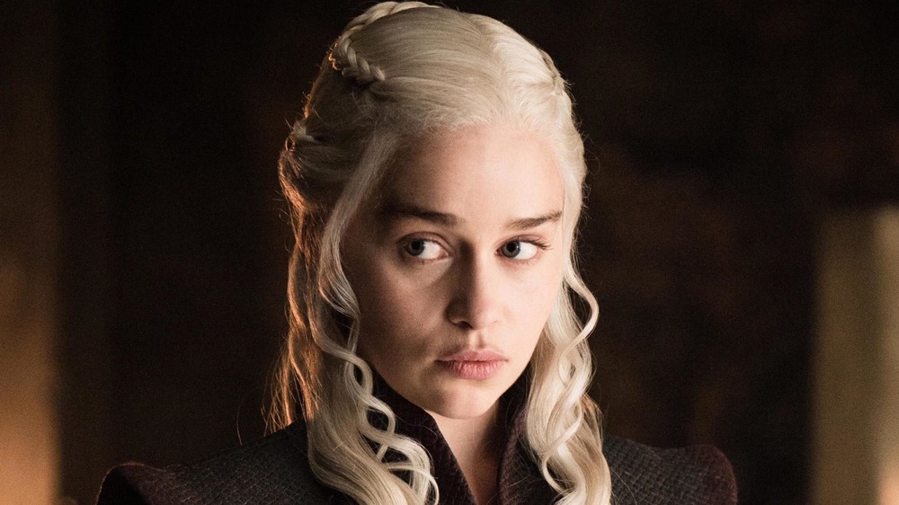 Emilia Clarke as Daenerys Targaryen on Game of Thrones