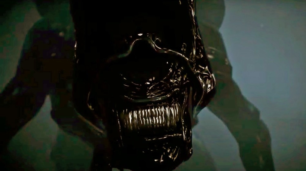 Xenomorph showing teeth