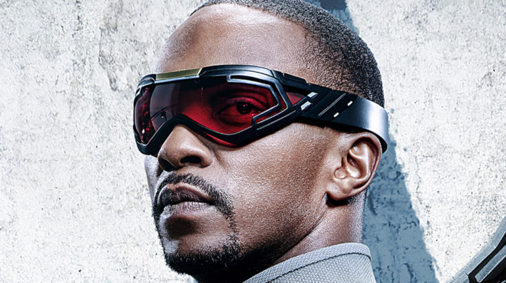 Sam Wilson wearing goggles