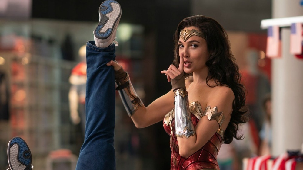 Wonder Woman shushing