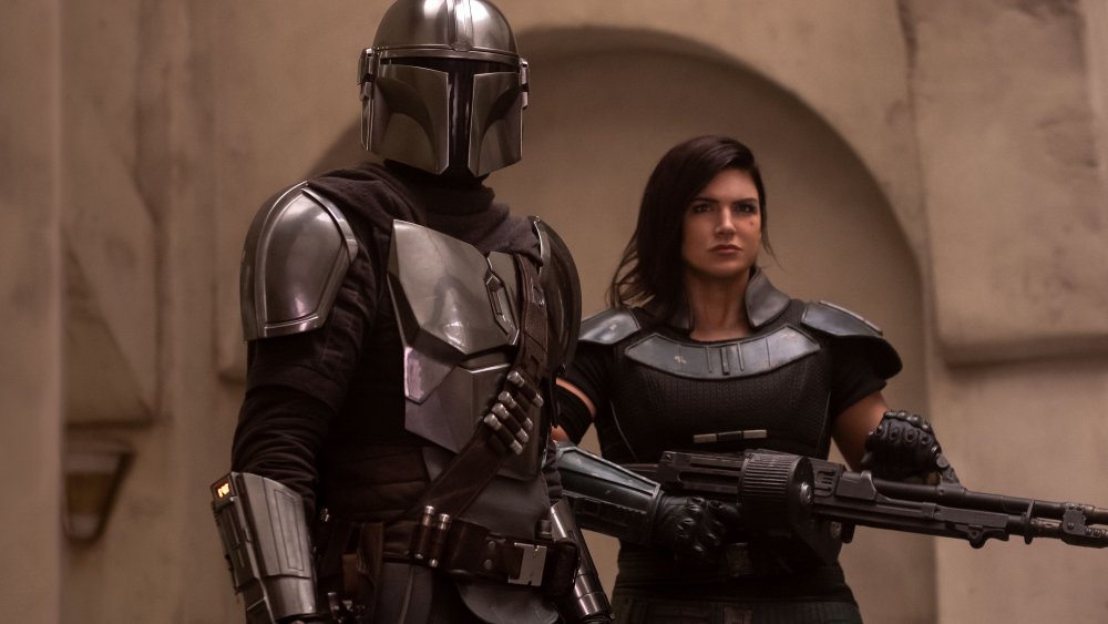 Mando and Cara Dune on season 1 of the Mandalorian