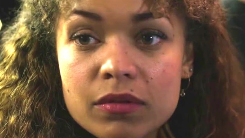 Antonia Thomas looks serious on Lovesick