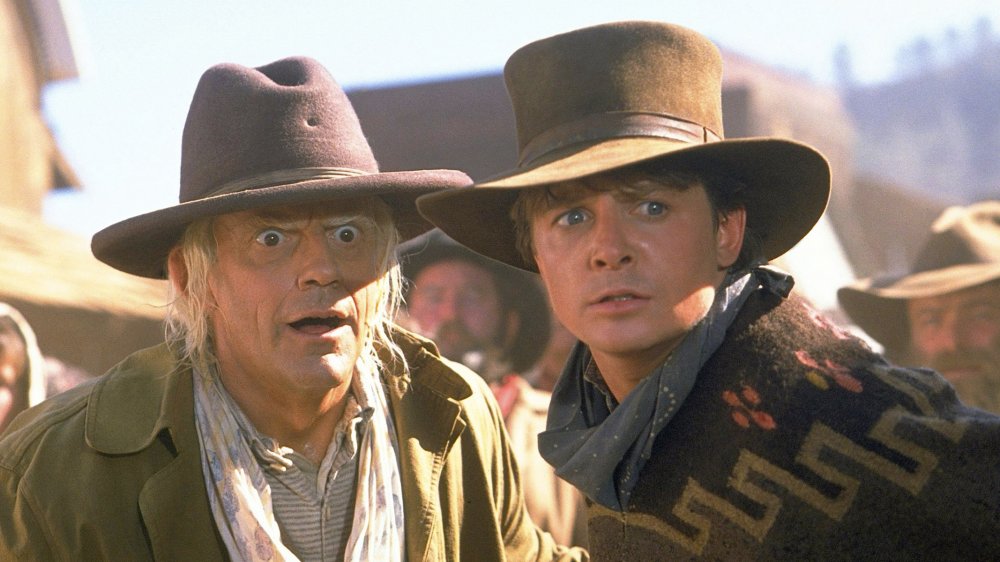 Christopher Lloyd and Michael J Fox in Back to the Future Part III