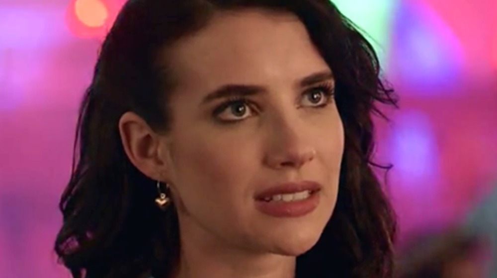 Emma Roberts in AHS: 1984 nervous
