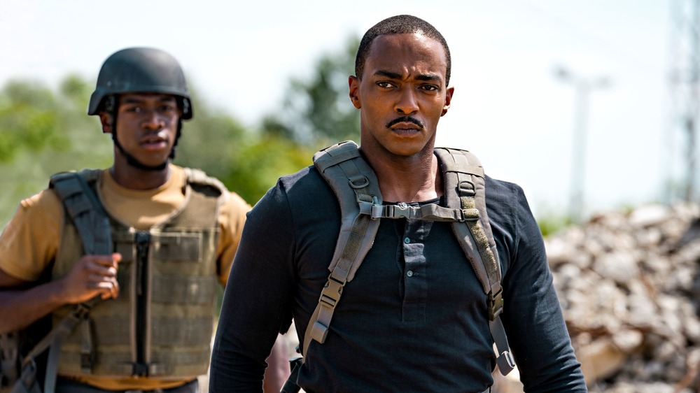 Harp and Leo wear military gear in Outside the Wire