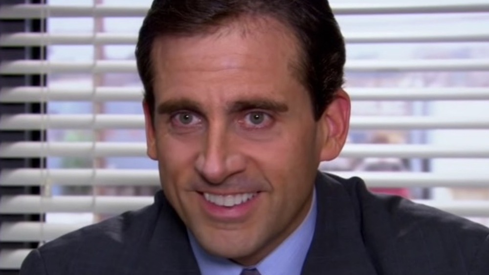 Michael Scott smiling