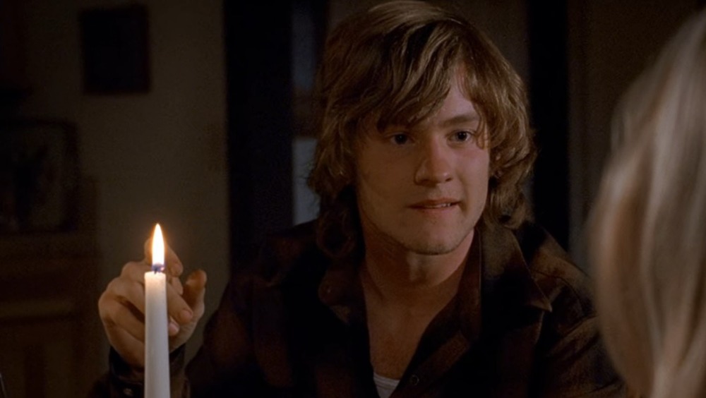 Owen Savage with candle