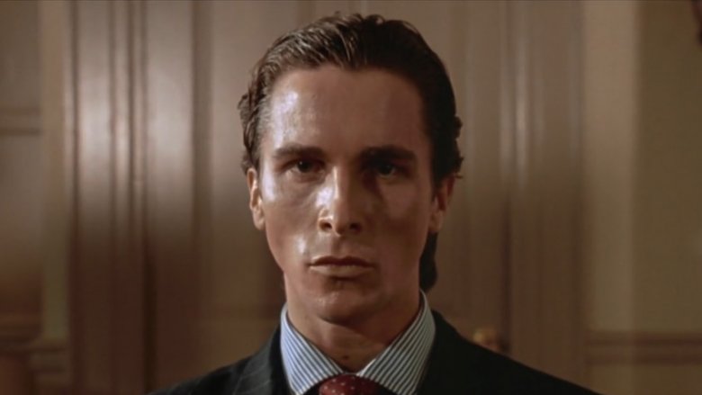 Christian Bale (Patrick Bateman) turned in a performance for the ages as megalomaniacal Patrick Bateman in American Psycho (2000).