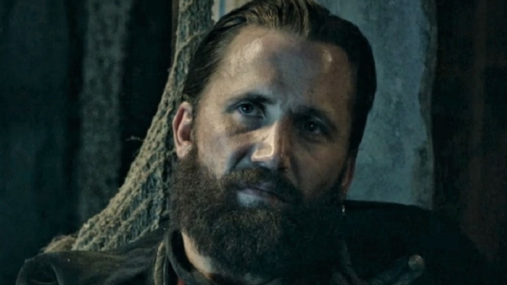 A pirate looking stern