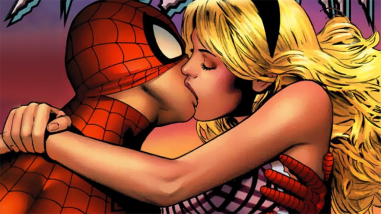 Spider-Man kissing his ex-girlfriend's daughter