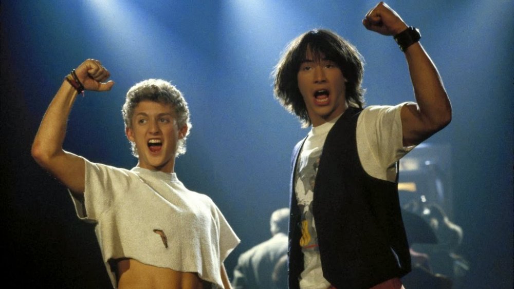 Alex Winter and Keanu Reeves in Bill & Ted's Excellent Adventure