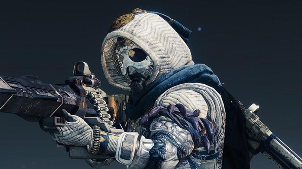 Destiny 2 Guardian with machine gun