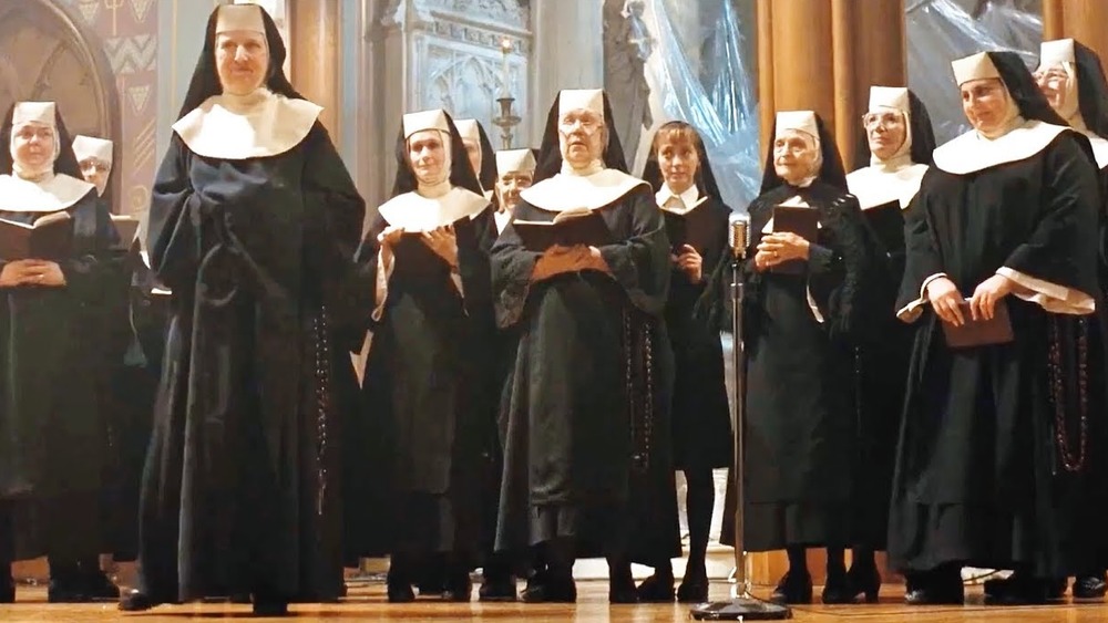 Nuns on stage 