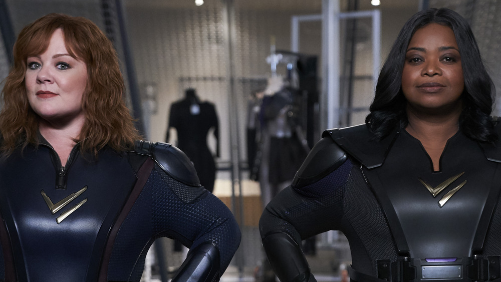 THUNDER FORCE (L-R): MELISSA MCCARTHY as LYDIA, OCTAVIA SPENCER as EMILY.