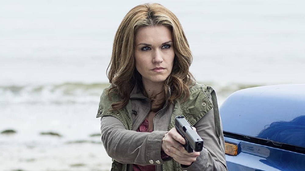 Haven Audrey Parker brandishing gun
