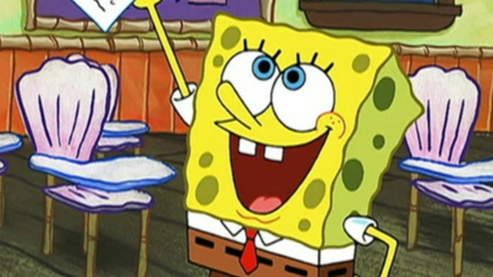 Tom Kenny as SpongeBob SquarePants in The SpongeBob SquarePantsMovie