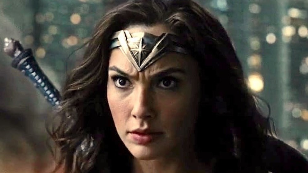 Wonder Woman preparing for battle