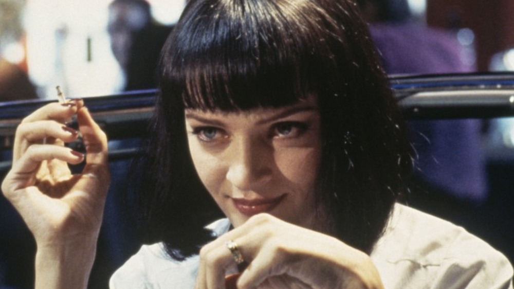 Uma Thurman smoking