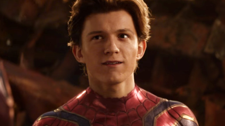 spiderman suit quip accidentally fans for spoiled Tom Infinity Holland War