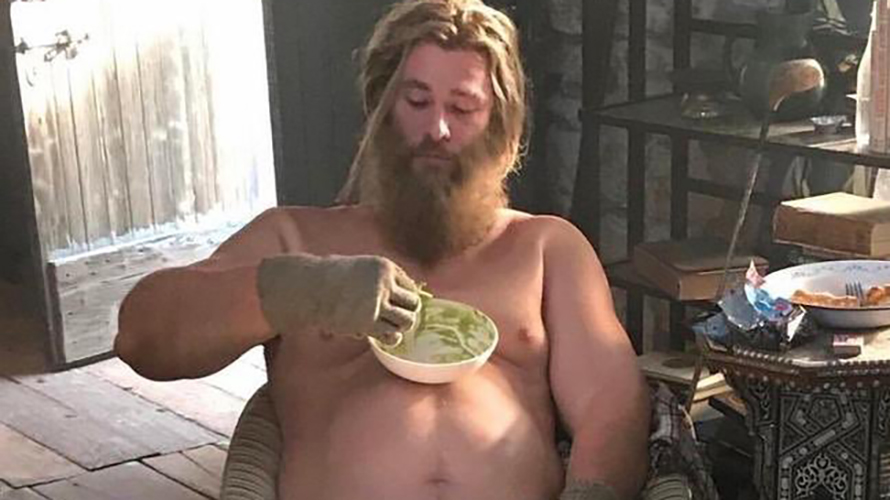 How Hemsworth reacted to fat Thor in Endgame
